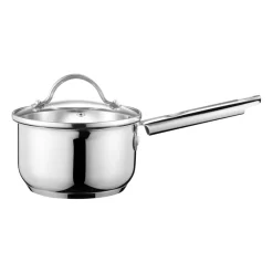 Saucepans^Dorre Kosmo saucepan with glass lid 18 cm, Stainless steel Silver-coloured