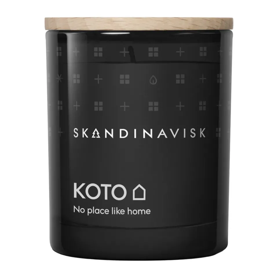 Scented Candles & Diffusers^Skandinavisk Koto scented candle with lid, 65 g Black
