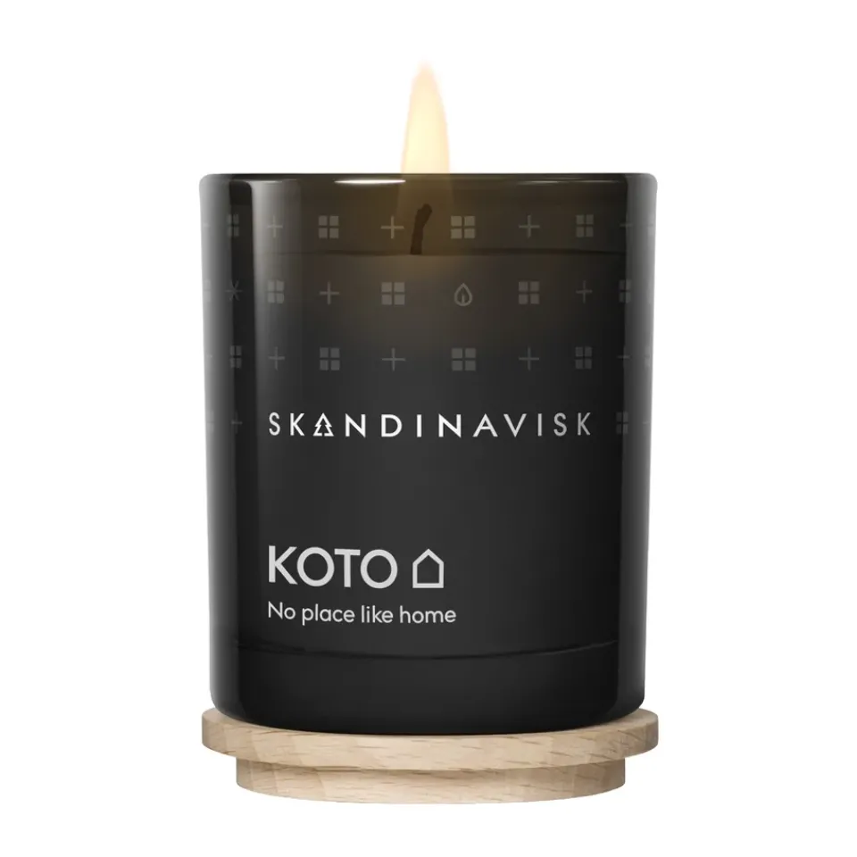 Scented Candles & Diffusers^Skandinavisk Koto scented candle with lid, 65 g Black