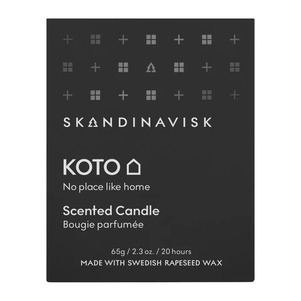 Scented Candles & Diffusers^Skandinavisk Koto scented candle with lid, 65 g Black