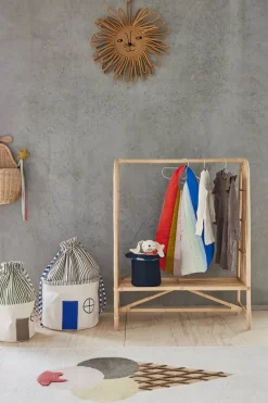Storage For The Kids Room^OYOY Koya storage basket large, Optic Blue GreyBlue
