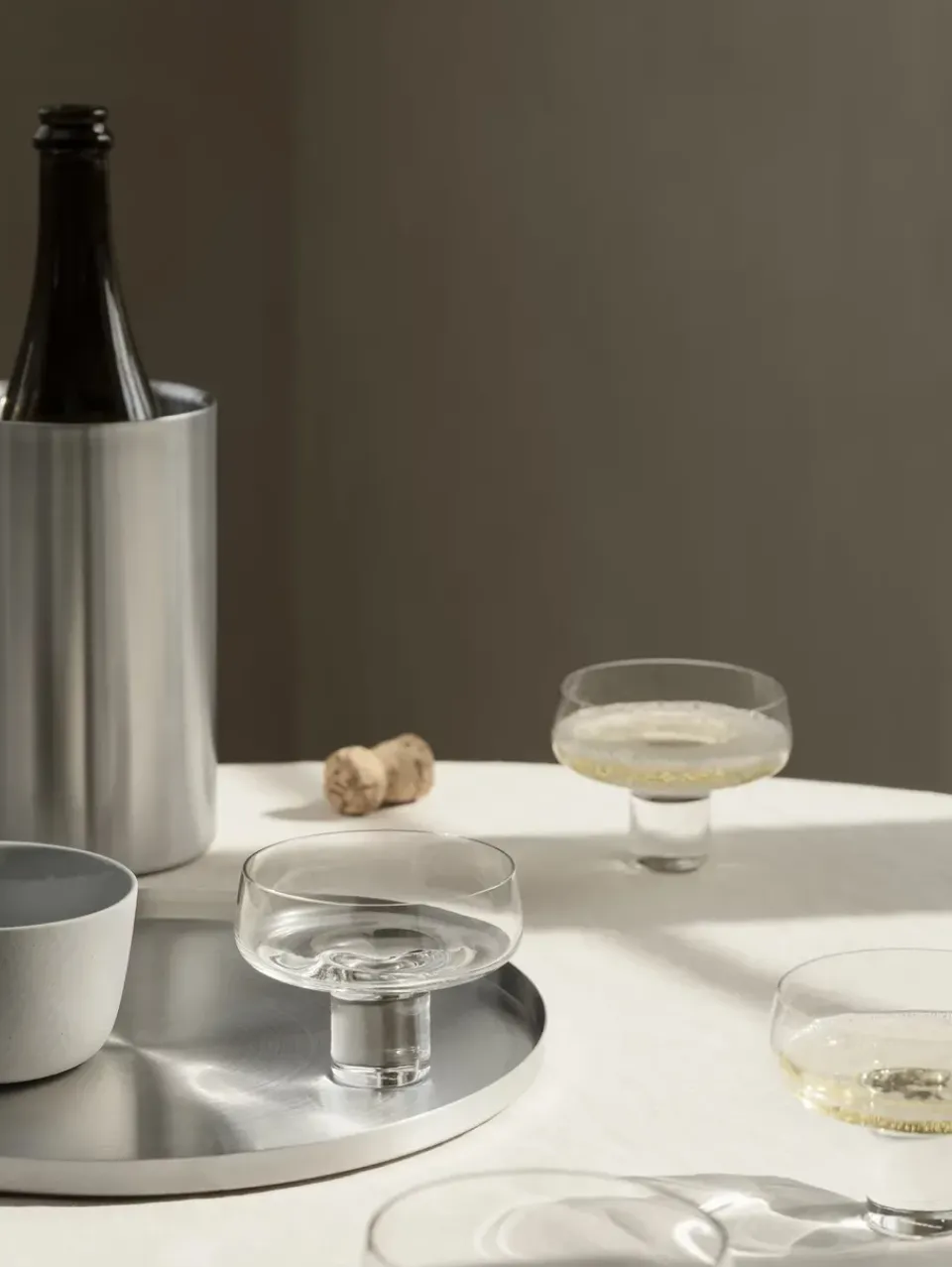 Champagne Glasses^Blomus Koyoi champagne glass Coupe 9 cl, Clear Transparent