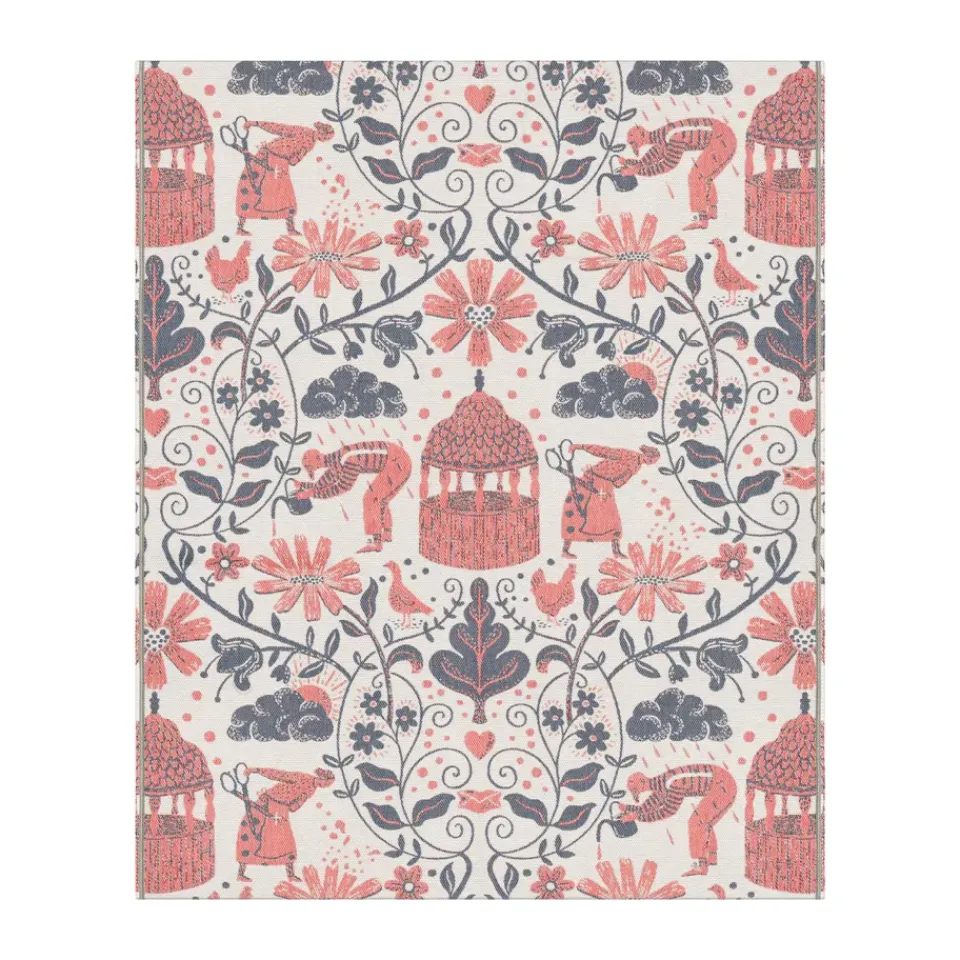 Cotton Blankets & Throws^Ekelund Linneväveri Kärleken throw 140x170 cm, Multi