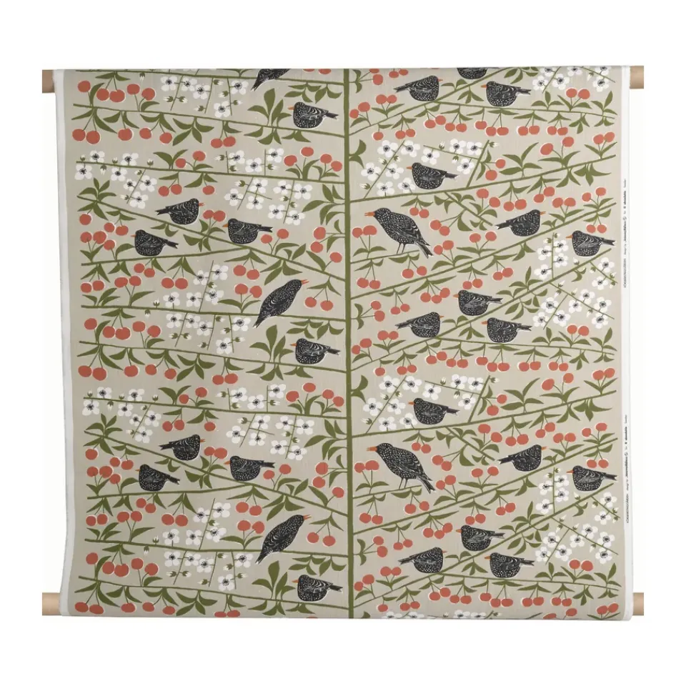 Online Almedahls Körsbärsträdgården fabric, Beige