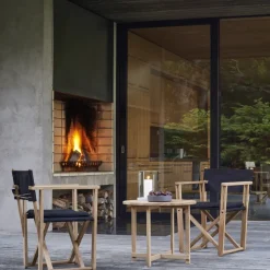 Table For Outdoor Use^Skargaarden Kryss side table, Teak Brown
