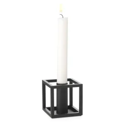 Candle Holders^Audo Copenhagen Kubus 1 candle holder, Black