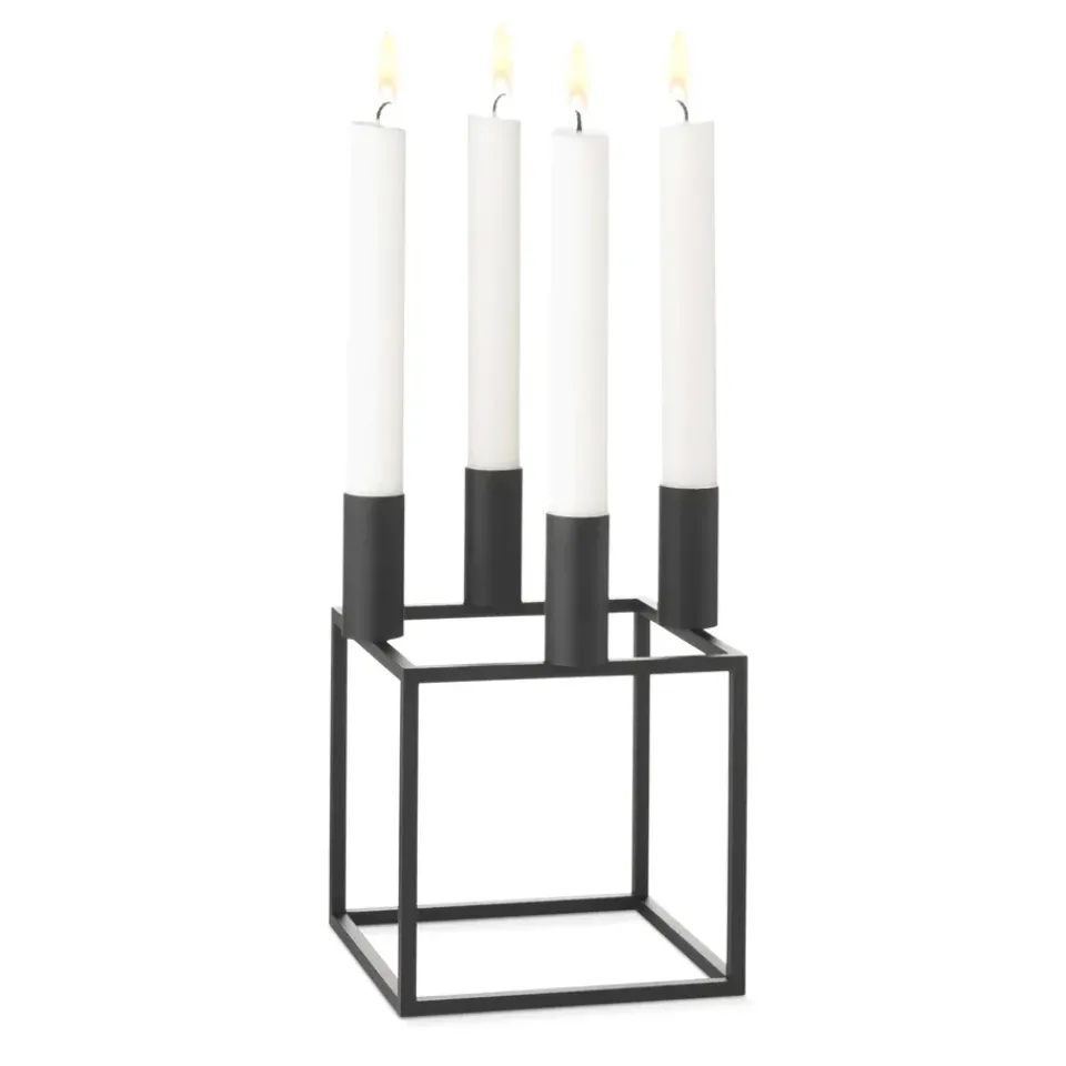 Advent Candle Holders^Audo Copenhagen Kubus 4 candle holder, Black