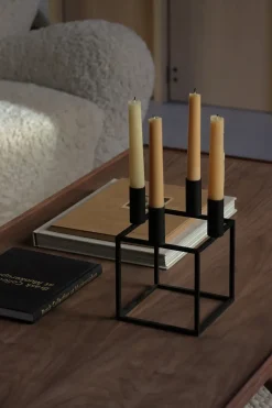 Advent Candle Holders^Audo Copenhagen Kubus 4 candle holder, Black