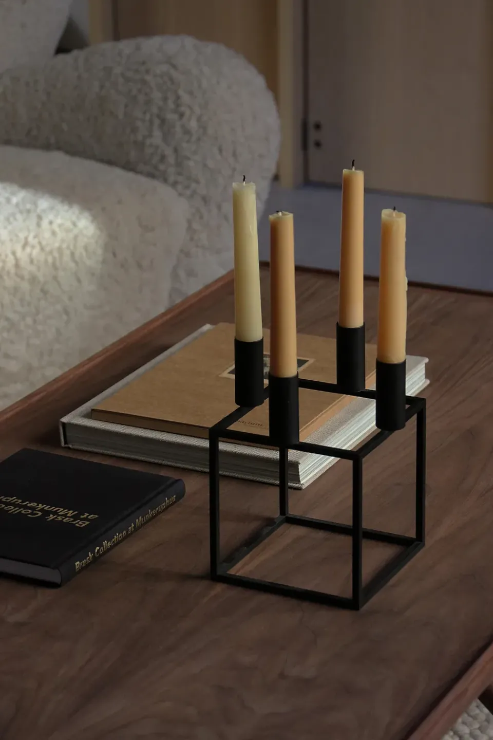 Advent Candle Holders^Audo Copenhagen Kubus 4 candle holder, Black