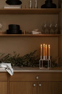 Advent Candle Holders|Candle Holders^Audo Copenhagen Kubus 4 candle holder, White