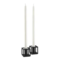 Sale Audo Copenhagen Kubus Micro candle holder 2-pack, Black