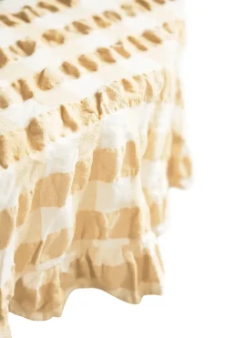 Tablecloths^Boel & Jan Kullavik tablecloth Ø170 cm, Yellow-white YellowWhite