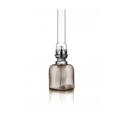 Oil & Kerosene Lamps^Karlskrona Lampfabrik Kungsholmen Kerosene Lantern 39 cm, Smoke Silver-colouredTransparent