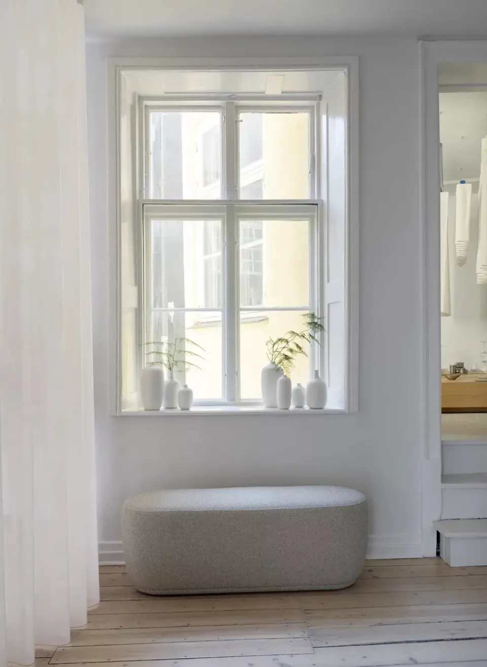 Benches^Blomus Kuon bench, Boucla Beige
