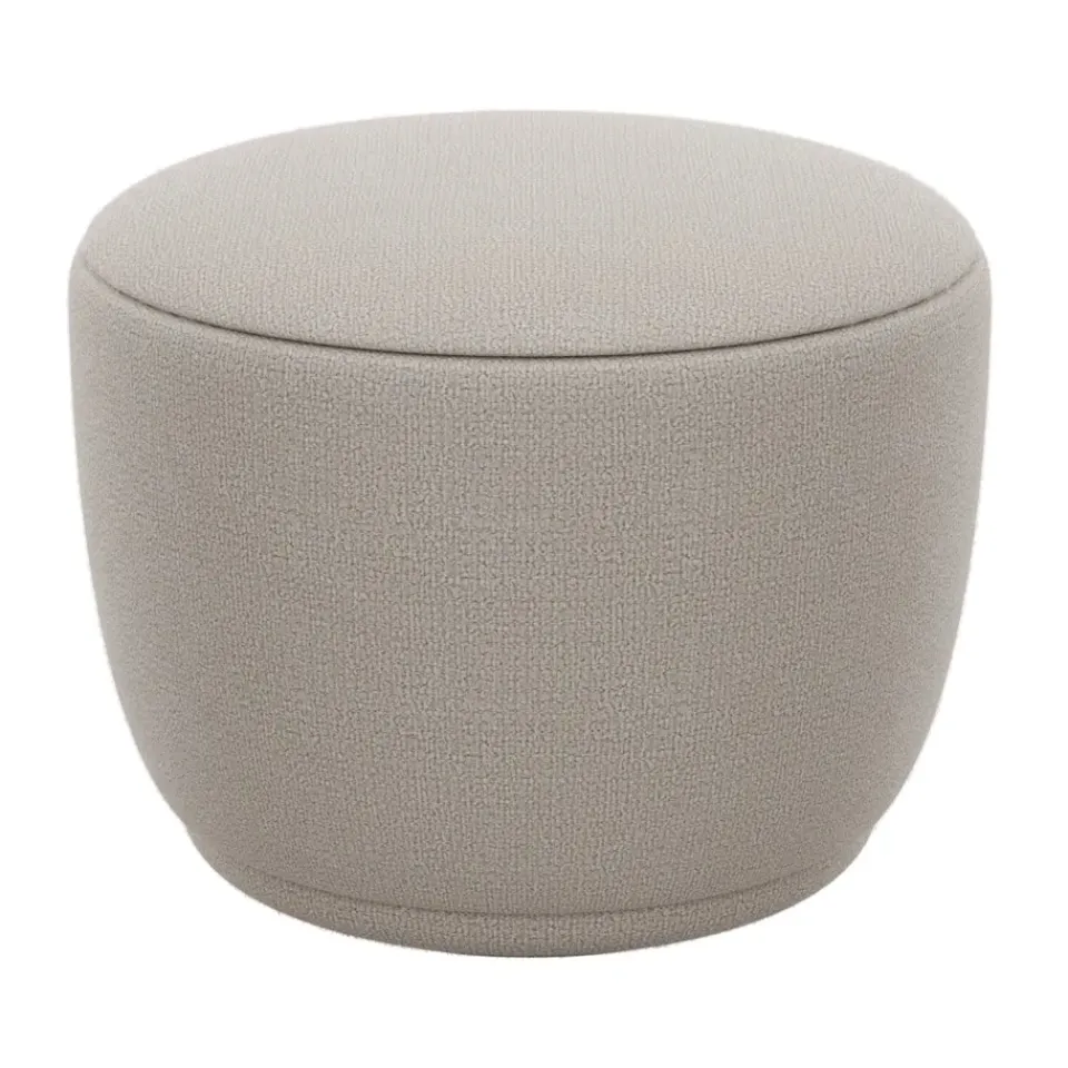Sitting Poufs^Blomus Kuon ottoman Ø48x45 cm, Socia Dessert Grey