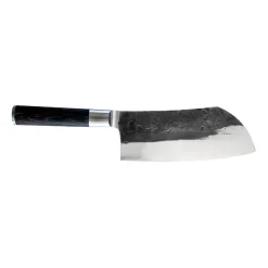 Hot Satake Kuro mori with saia/case, 19.5 cm BlackSilver-coloured