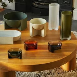 Decorative Bowls^Iittala Kuru ceramic bowl 12x24 cm, moss Green