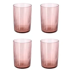 Drinking Glasses & Tumblers^Bitz Kusintha drinking glass 28 cl 4-pack, Pink