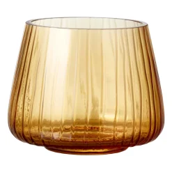 Bitz Kusintha tea light holder 7.5 cm 2-pack, Amber Yellow