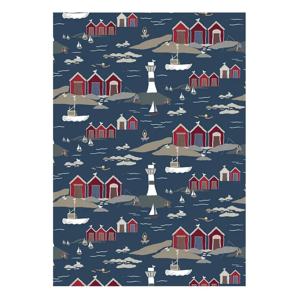 Fabric By The Metre^Arvidssons Textil Kust fabric, Blue
