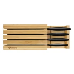 Hot Kyocera knife block bamboo for 4 knives, 34 cm Beige