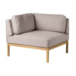 Discount FDB Møbler L37 7-9-13 sofa module, left-hand corner 90 cm, Stone-lacquered oak Beige