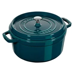 Best STAUB La Mer round casserole dish - three layered enamel, 5.2 l Blue