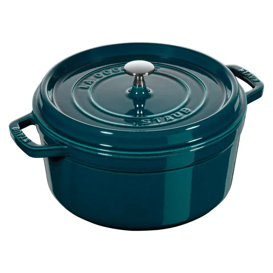 Best STAUB La Mer round casserole dish - three layered enamel, 5.2 l Blue