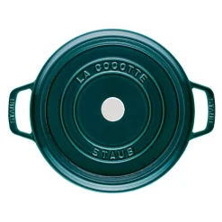 Best STAUB La Mer round casserole dish - three layered enamel, 5.2 l Blue