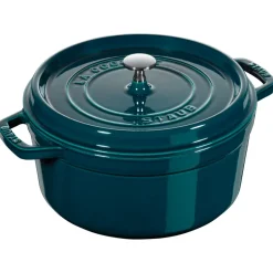 STAUB La Mer round casserole dish - three layered enamel, 6.7 l Blue