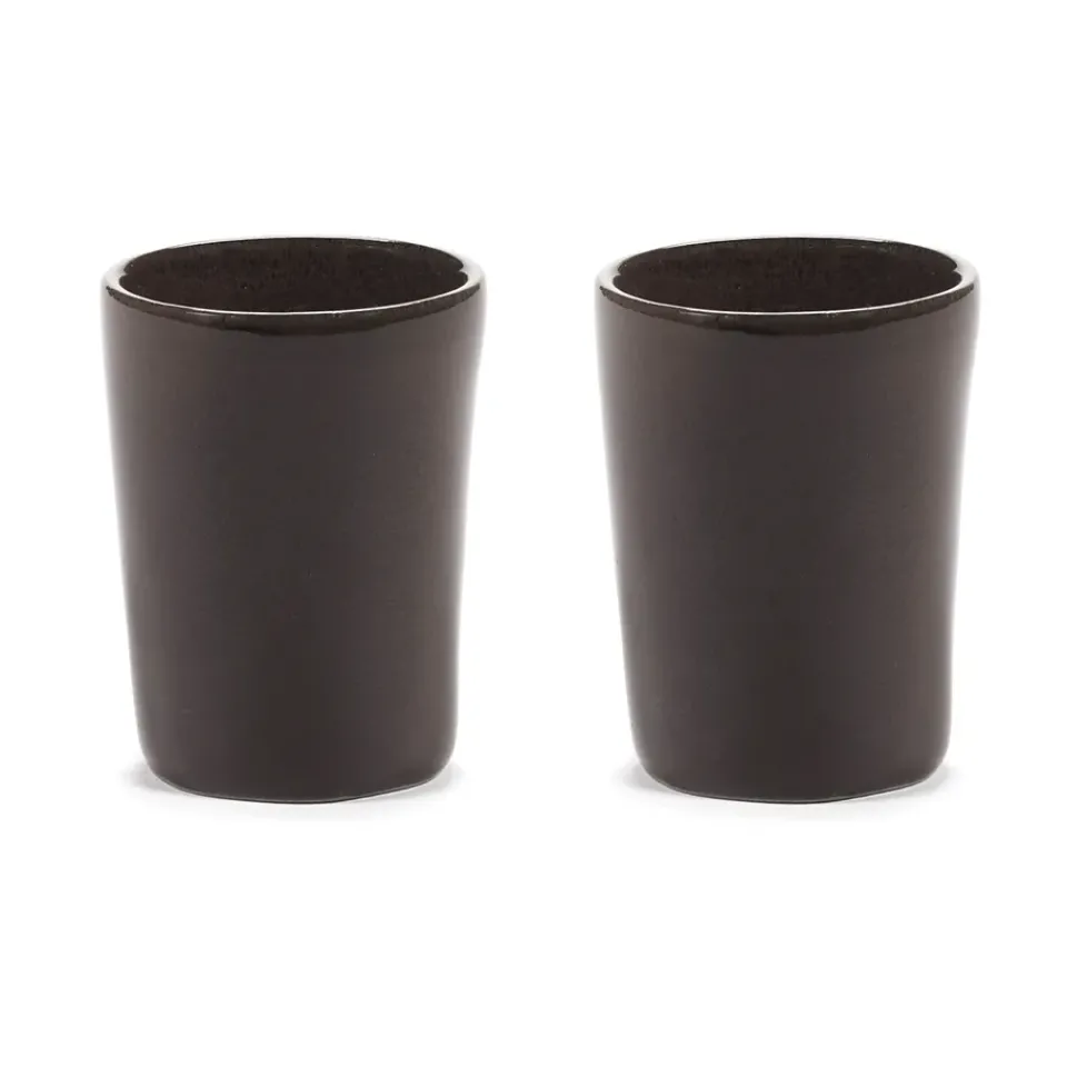 Discount Serax La Mère espresso cup 7 cl 2-pack, Dark Brown