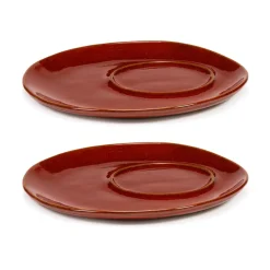 Online Serax La Mère saucer for coffee cup Ø14.5 cm 2-pack, Venetian Red