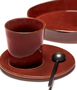 Online Serax La Mère saucer for coffee cup Ø14.5 cm 2-pack, Venetian Red