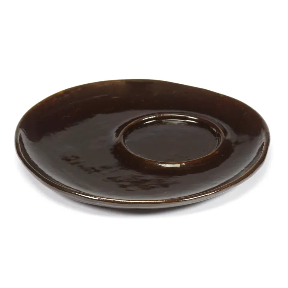 New Serax La Mère saucer for espresso cup Ø11 cm 2-pack, Dark Brown