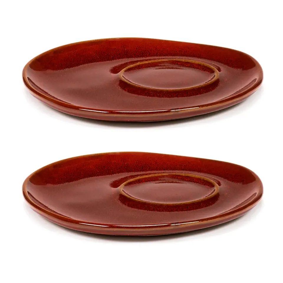 Online Serax La Mère saucer for espresso cup Ø11 cm 2-pack, Venetian Red
