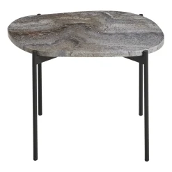 Hot Woud La Terra occasional table. medium, Grey melange GreyBlack
