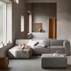 Discount Broste Copenhagen Lagoon module pouffe, Latte GreyBrown
