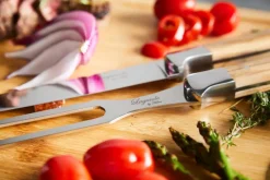 Discount Hâws Laguiole By carving set with cutting board 3-piece, Olive BrownSilver-coloured