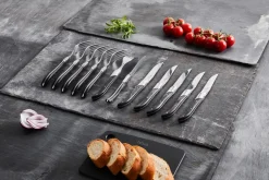 New Hâws Laguiole By grill knife 6-pack, Black Wood BlackSilver-coloured