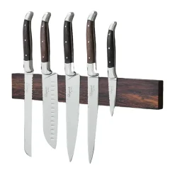 Knife Sets^Hâws Laguiole by knife set with magnetic strip 6-piece, Wenge BrownSilver-coloured
