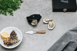 Oyster Knives^Hâws Laguiole by oyster set 2-piece, Olive wood-stainless steel BrownSilver-coloured