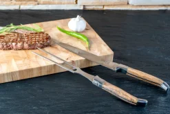 Hâws Laguiole By 2-piece carving set, Olive BrownSilver-coloured
