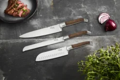 Knife Sets^Hâws Laguiole By 3-piece chef's knife set, Oak BrownSilver-coloured