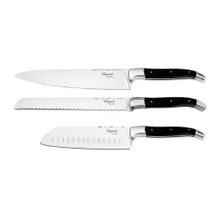 Sale Hâws Laguiole By 3-piece chef's knife set, Black Wood BlackSilver-coloured