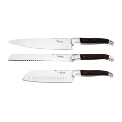 Sale Hâws Laguiole By 3-piece chef's knife set, Wenge BrownSilver-coloured