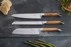 Knife Sets^Hâws Laguiole By 3-piece chef's knife set, Olive BrownSilver-coloured
