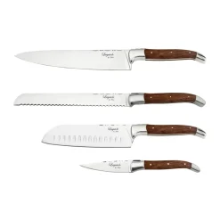 Outlet Hâws Laguiole By 4-piece knife set, Rosewood BrownSilver-coloured