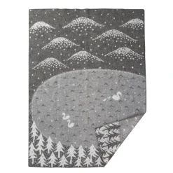 Outlet Klippan Yllefabrik Lake in the valley throw, Grey