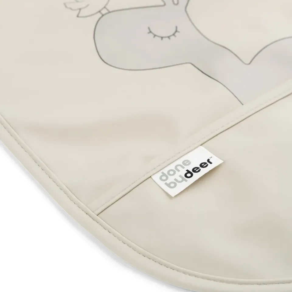 Outlet Done by deer Lalee bib with velcro 2-pack, Sand Beige