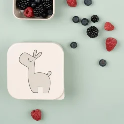Lunch Boxes & Food Containers^Done by deer Lalee lunchbox 3 parts, Multi Beige